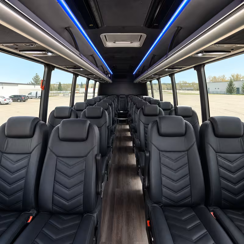 15-35 Passenger Minibus Interior