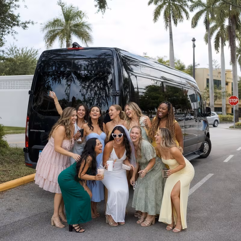 Wellington Bachelor & Bachelorette Transportation fleet vehicle