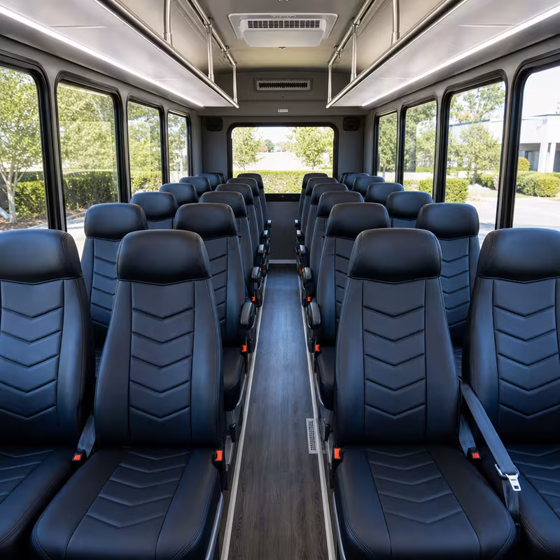 15-35 Passenger Minibus Interior