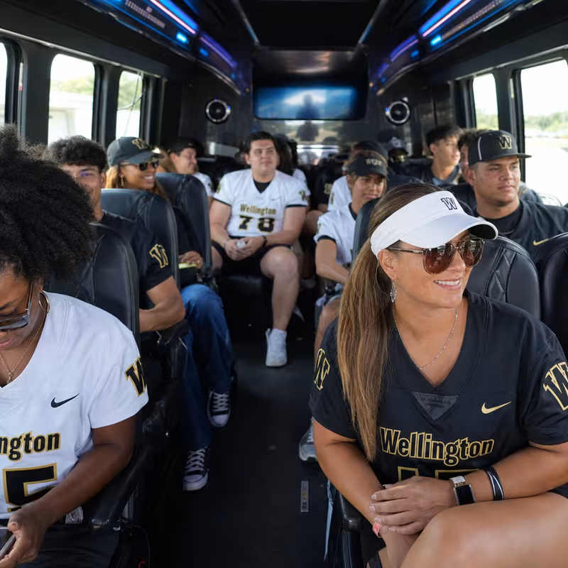 Wellington Sporting Event Transportation fleet vehicle