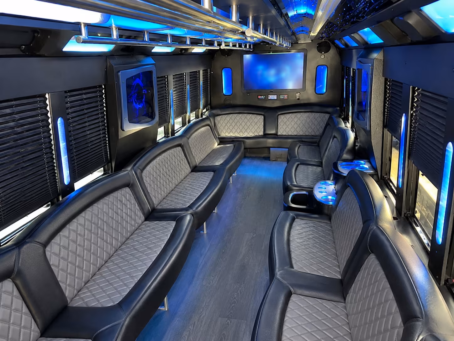 Wellington Bachelor & Bachelorette Transportation party bus exterior
