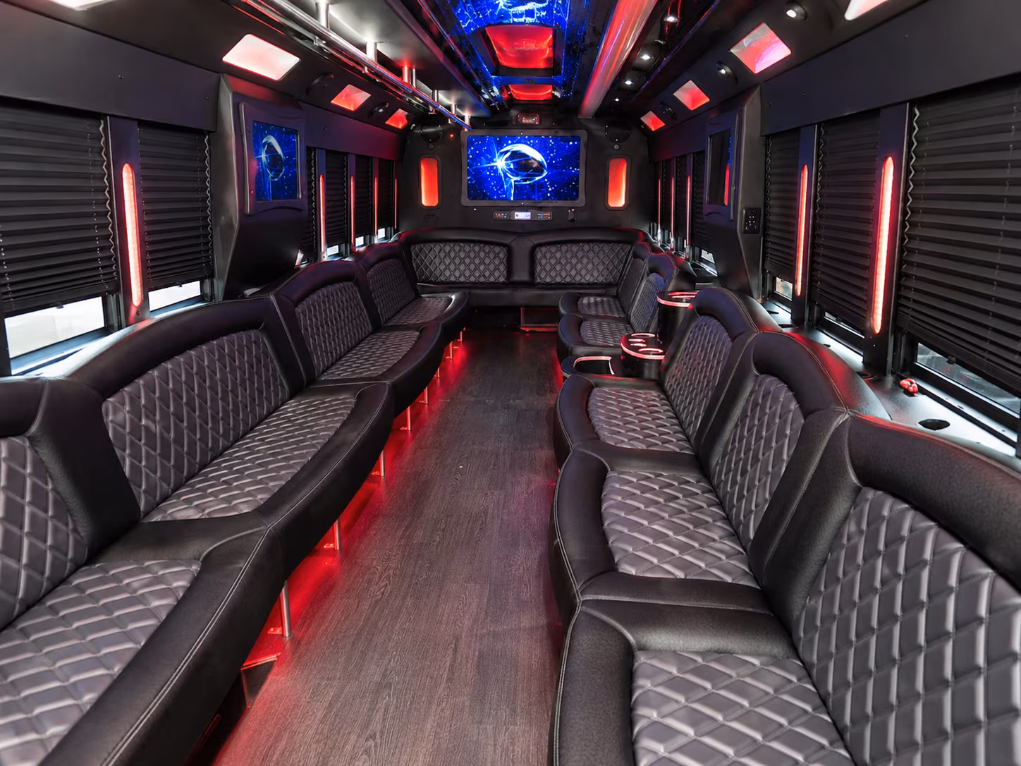 Wellington Birthday, Sweet 16, & Quinceañera Transportation party bus exterior