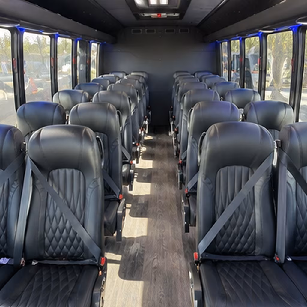 Wellington Corporate Transportation party bus interior
