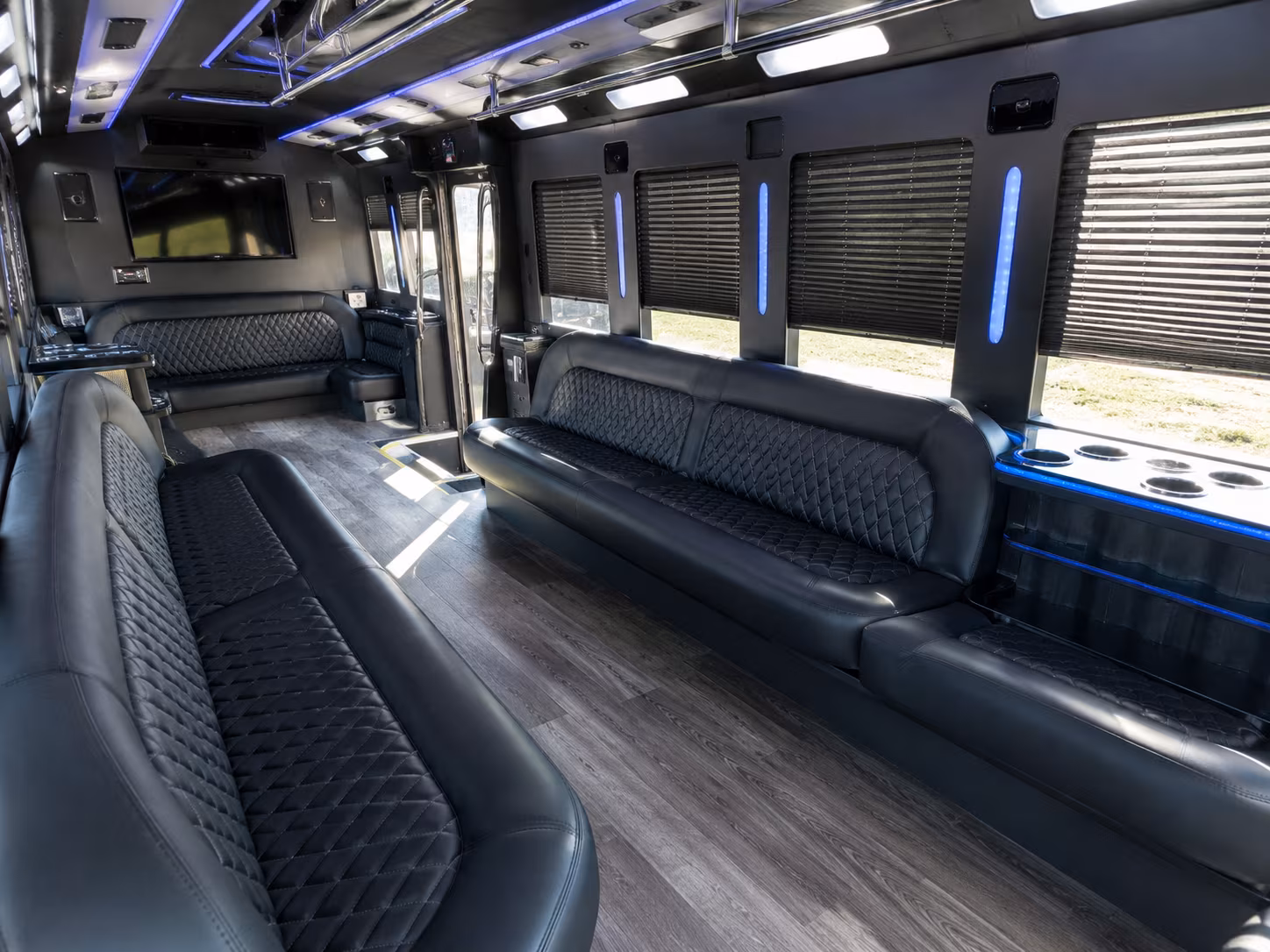 Wellington Private Event Transportation party bus exterior