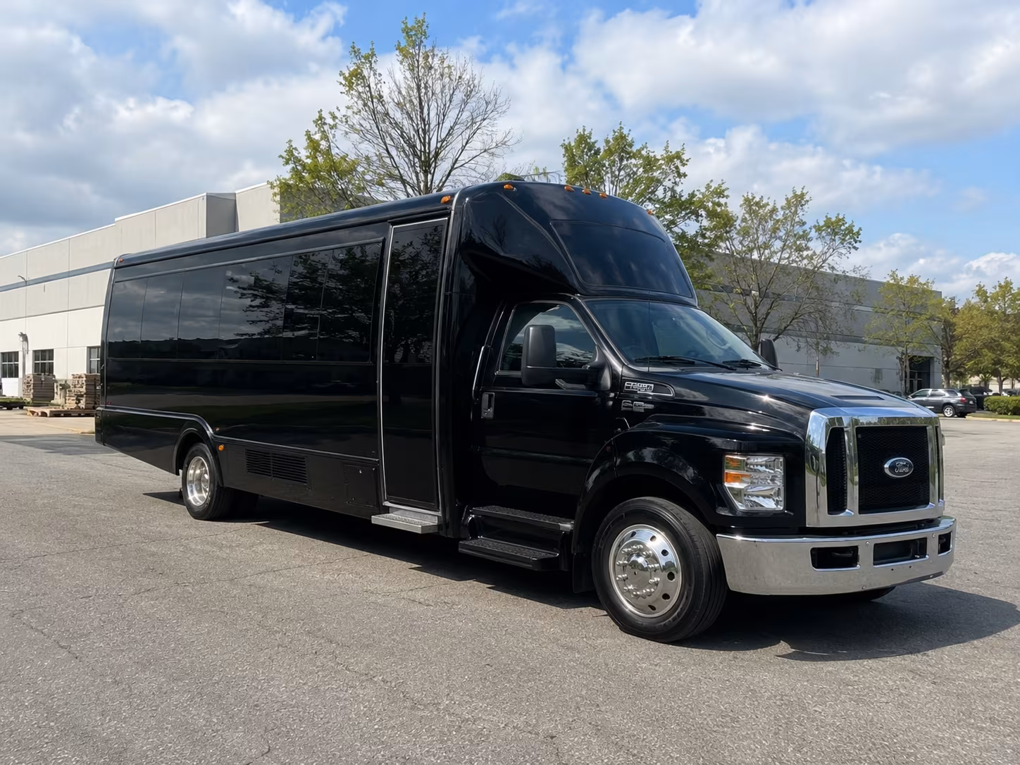 Wellington Private Event Transportation party bus exterior