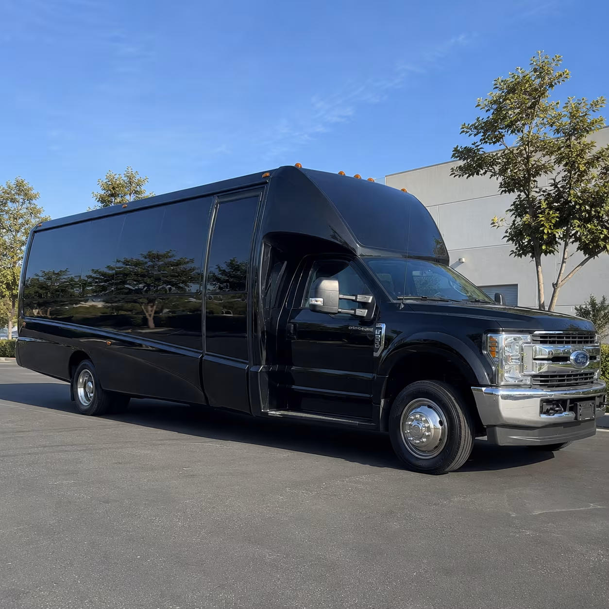Wellington Private Event Transportation party bus exterior