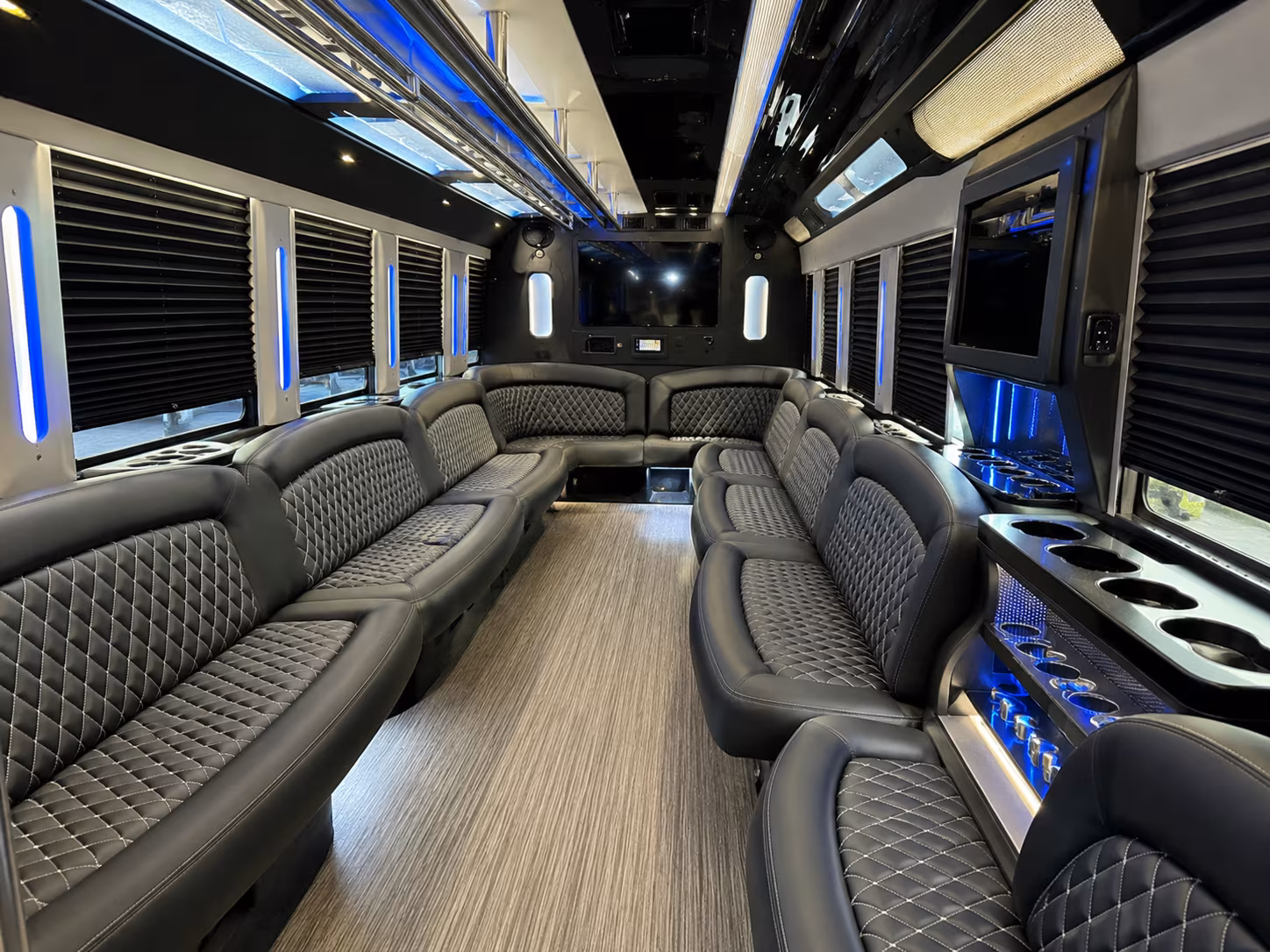 Wellington Prom & Homecoming Transportation party bus interior