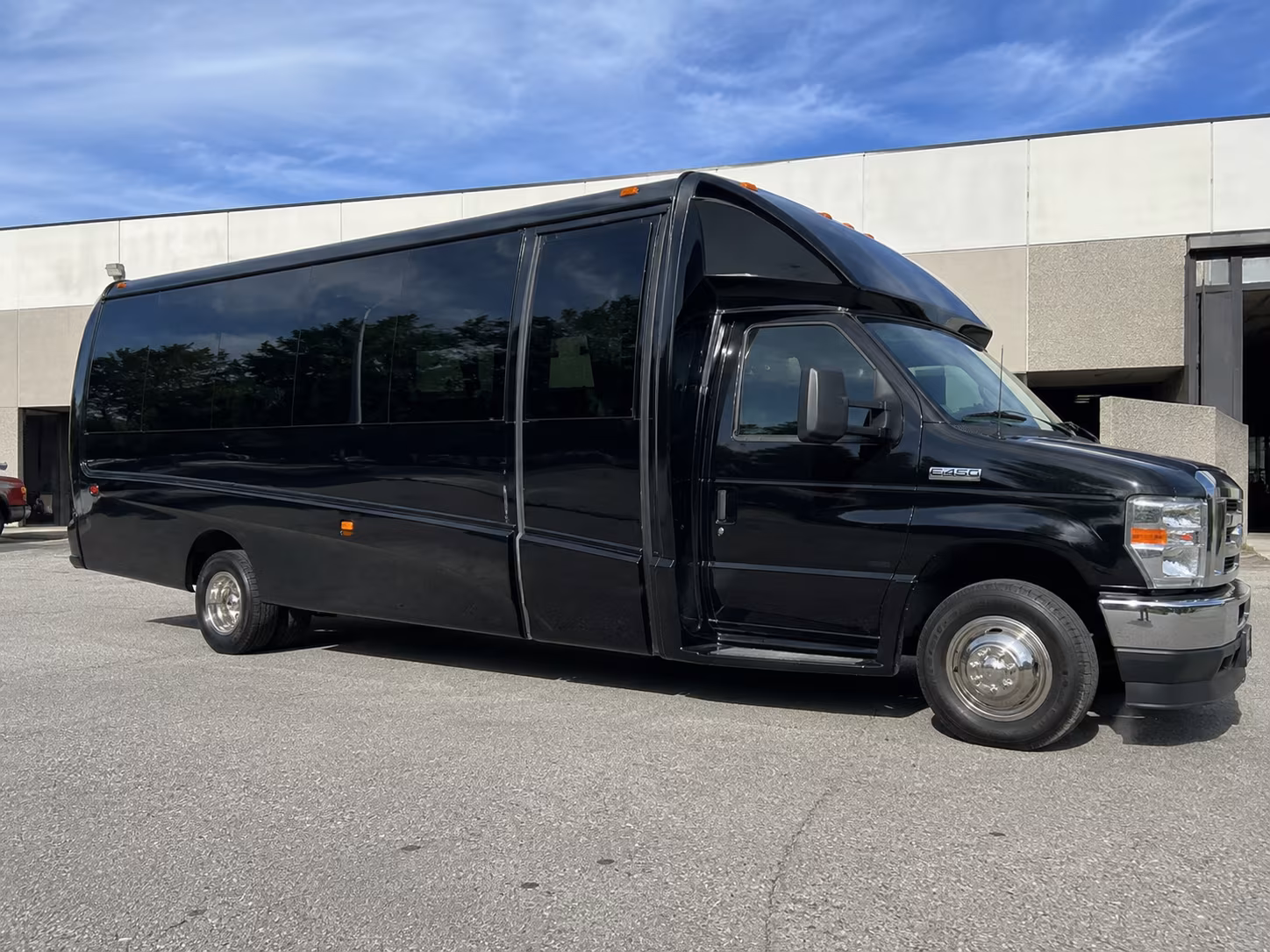 Wellington School Event Transportation party bus exterior