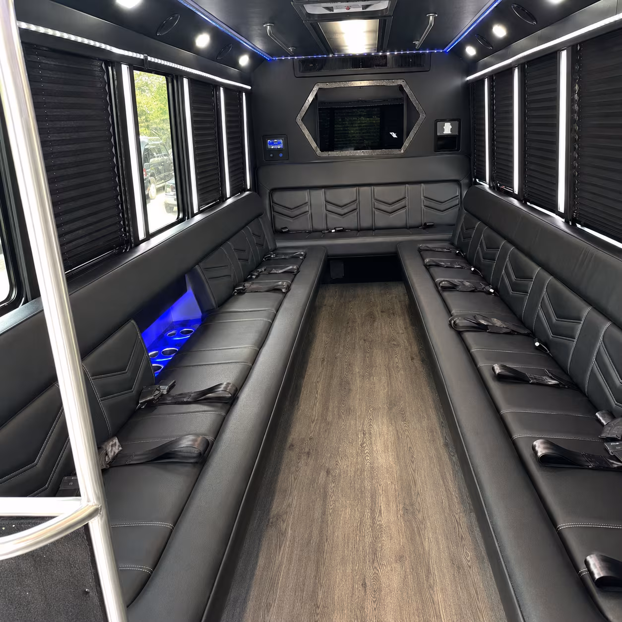 Wellington Sporting Event Transportation party bus exterior