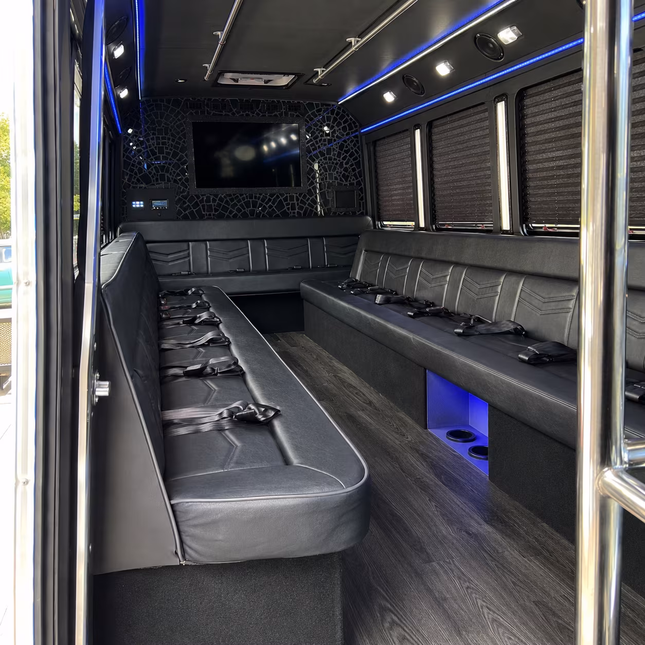 Wellington Sporting Event Transportation party bus exterior
