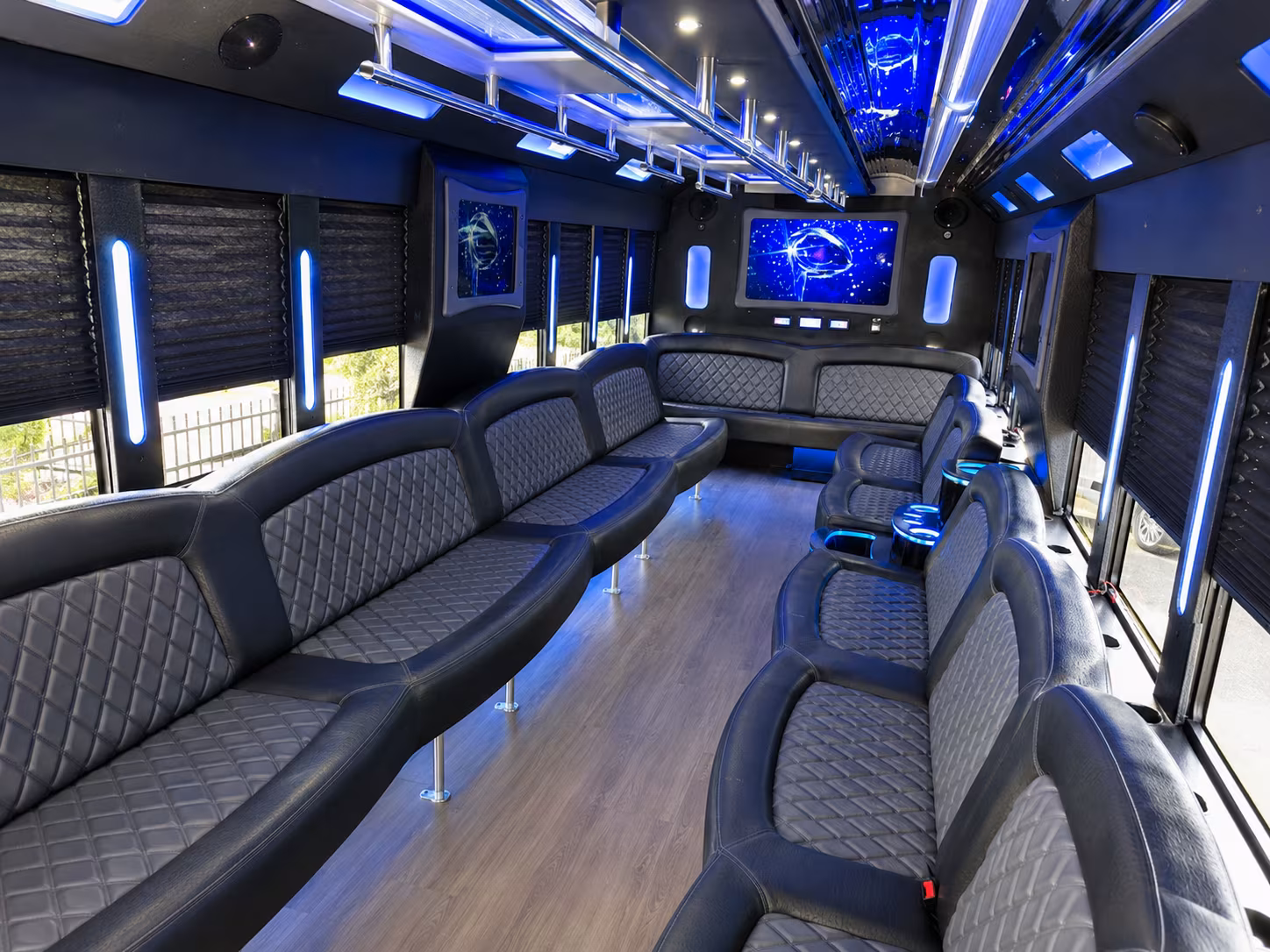 Wellington Wedding Transportation party bus exterior