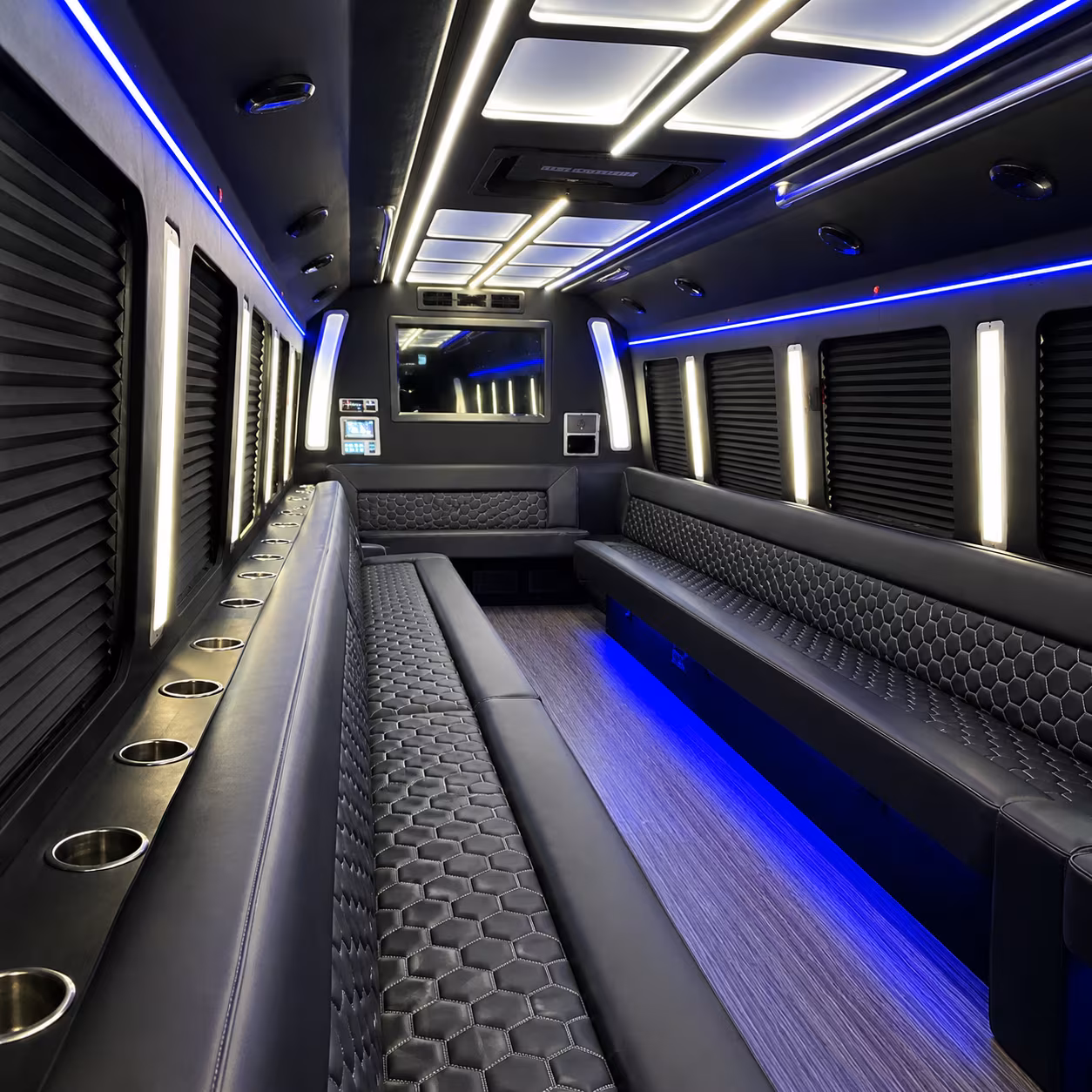 Wellington Wedding Transportation party bus exterior